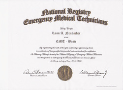 Certificates and Licenses Ryan Neubacher